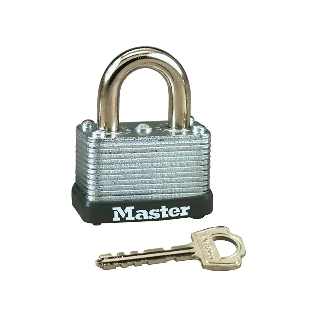 Laminated Steel Warded Padlock, 1-1/2'' Spacious