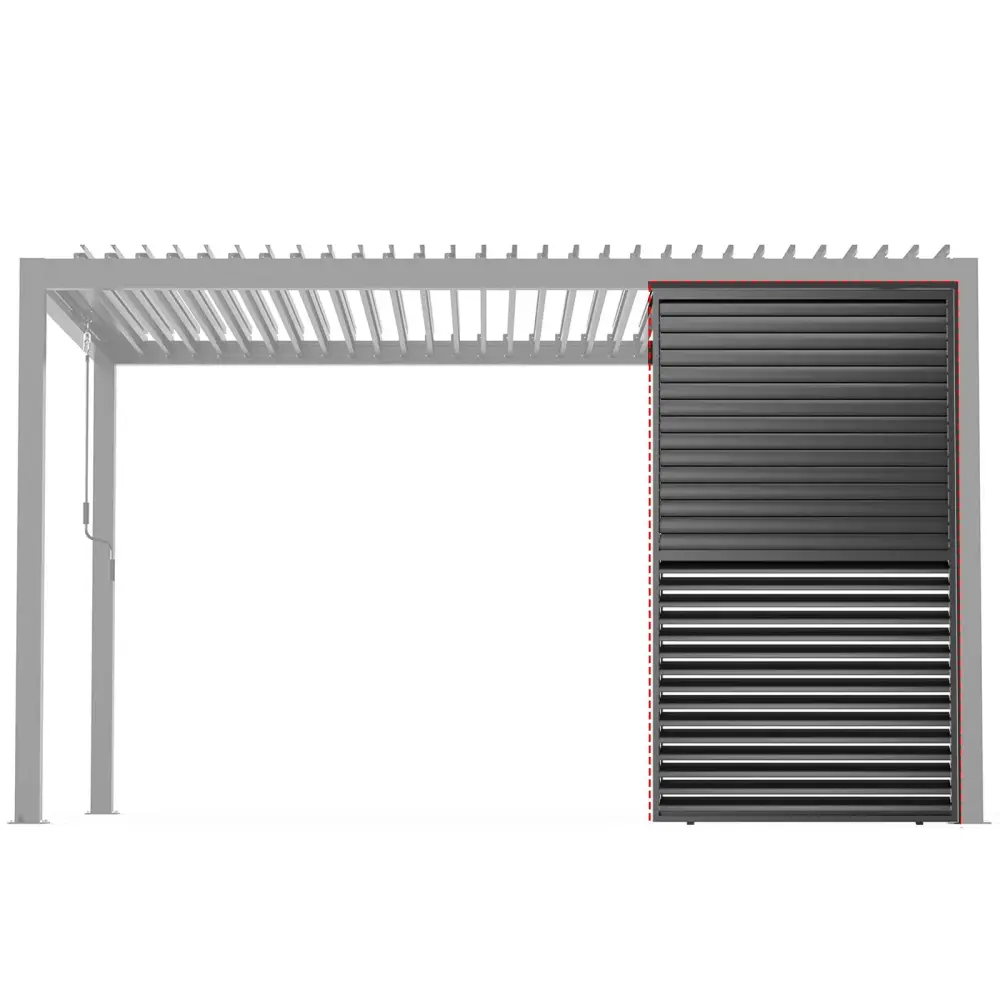 Louver Grille 1 / 3 13Ft Frame & Louvers - Midnight