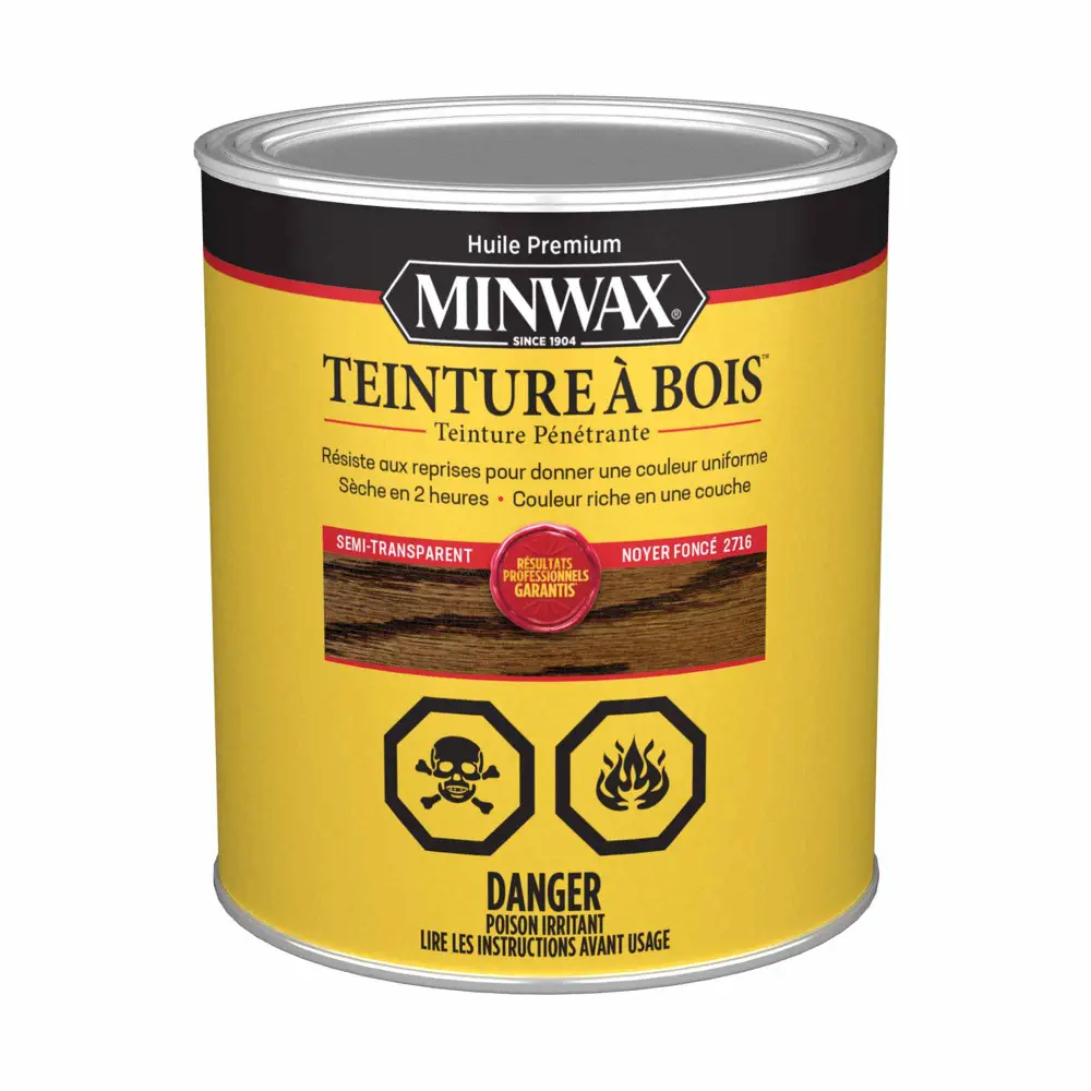 Minwax Wood Semi-Transparent Finish Ebony Walnut, 946 ml