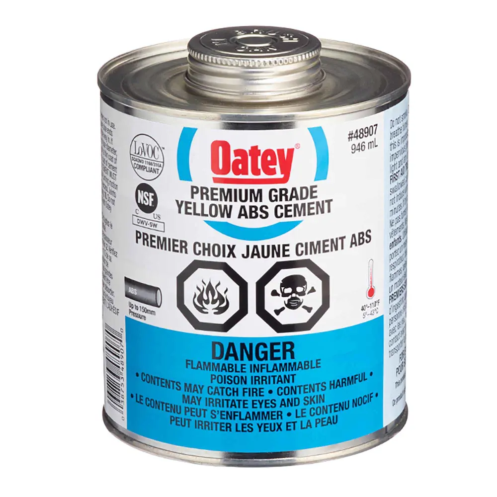 Premium Grade Canary ABS Cement, 946 ml