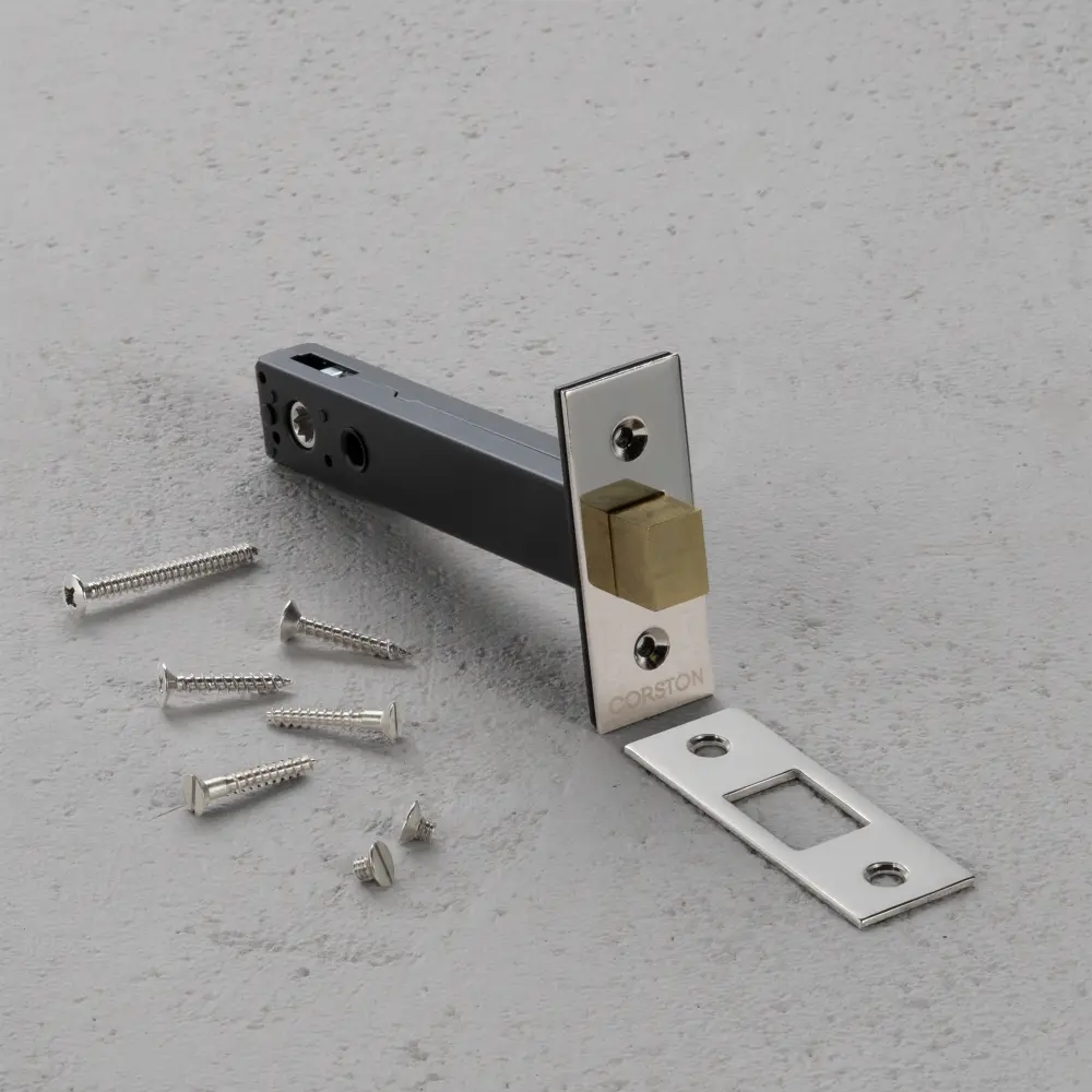 Tubular Lock 100mm – Shiny Nickel