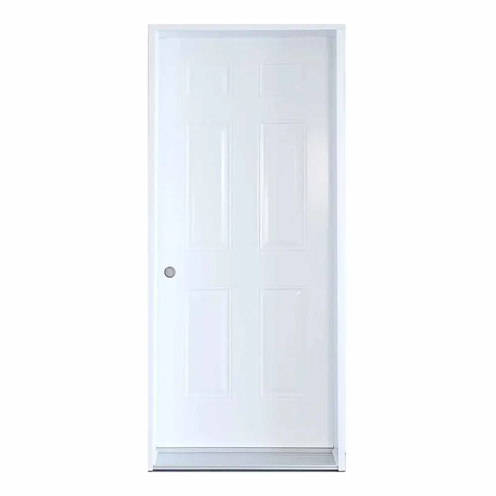 White Steel Door B01 Right Inward Opening, 36'' x 80"