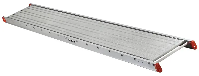 Louisville P P11220 Series Scaffold Plank, 250 lb Weight Capacity, 20 ft L, 12 W, Aluminium