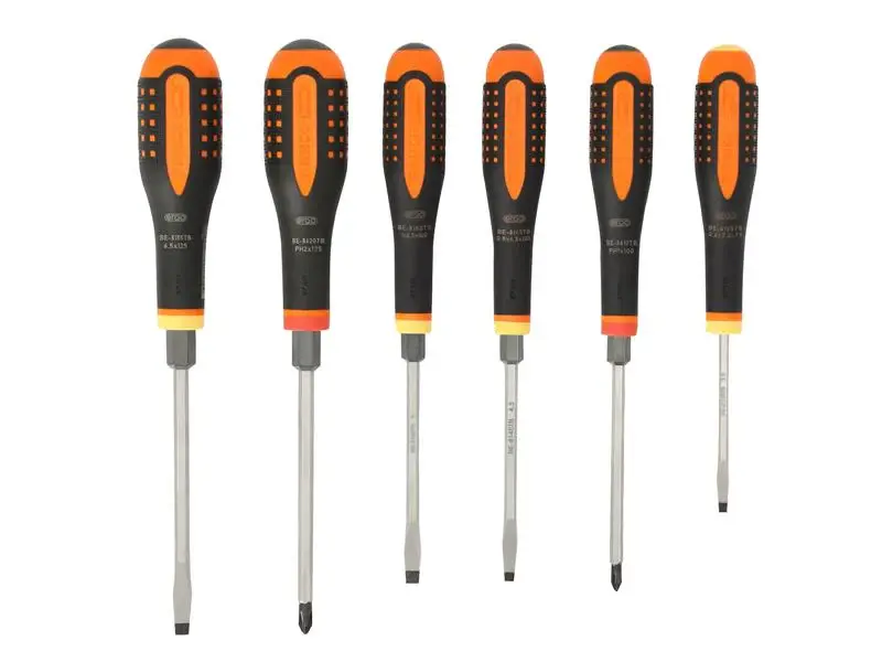 Bahco BE-9881TB ERGO™ Through Blade Screwdriver Adjust, 6 Piece