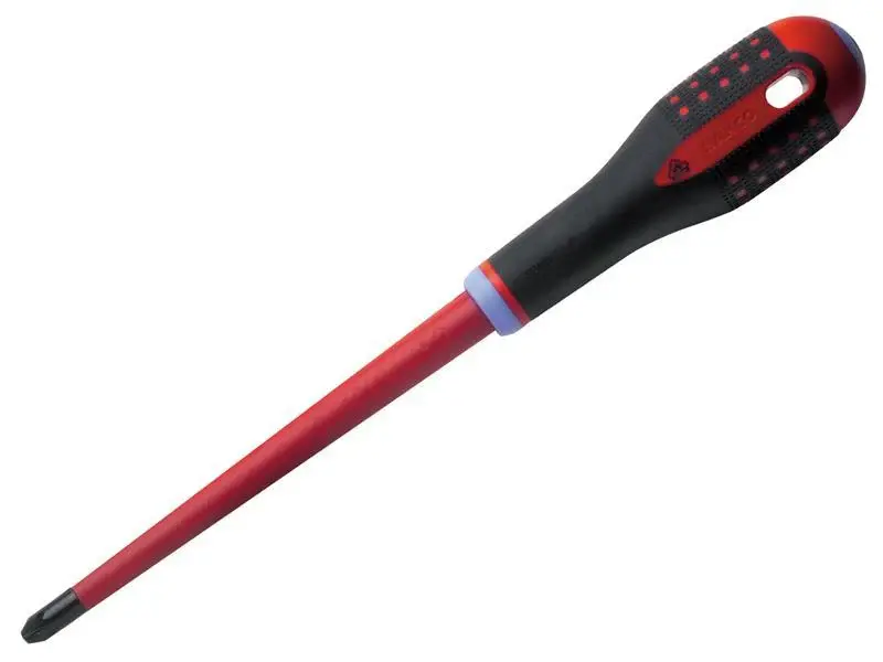 Bahco ERGO Trim VDE Insulated Pozidriv Screwdriver PZ2 x 80mm