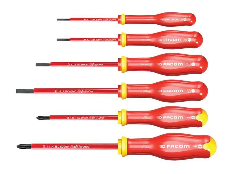 Facom Protwist VDE Screwdriver Adjust, 6 Piece