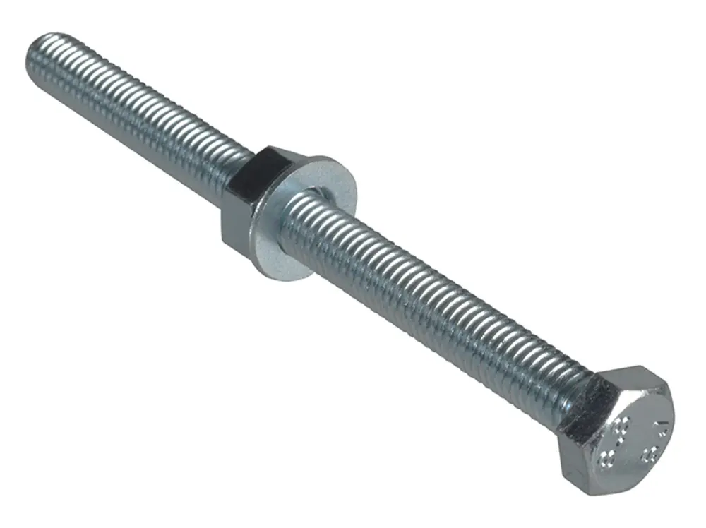 Forgefix High Tensile Adjust Screw Zp M8 X 100Mm Forgepack 2