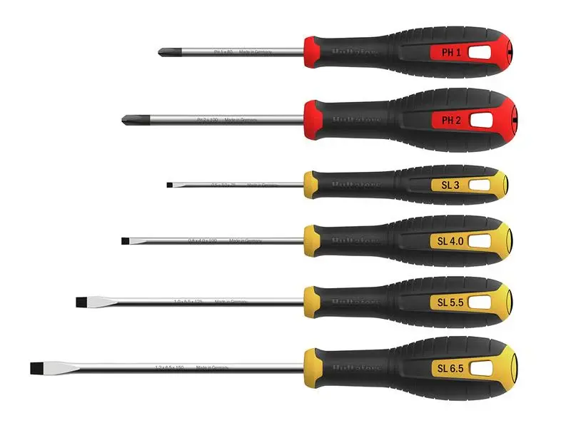 Hultafors Phillips & Slotted Screwdriver Place, 6 Piece
