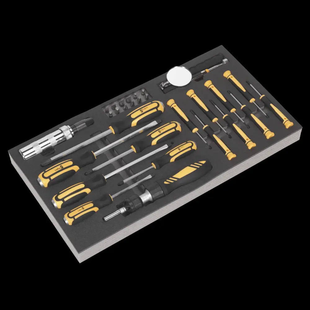Sealey S01128 Tool Tray Screwdriver Adjust 36pc