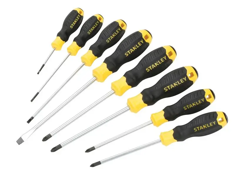 STANLEY Cushion Grip Screwdriver Adjust, 8 Piece