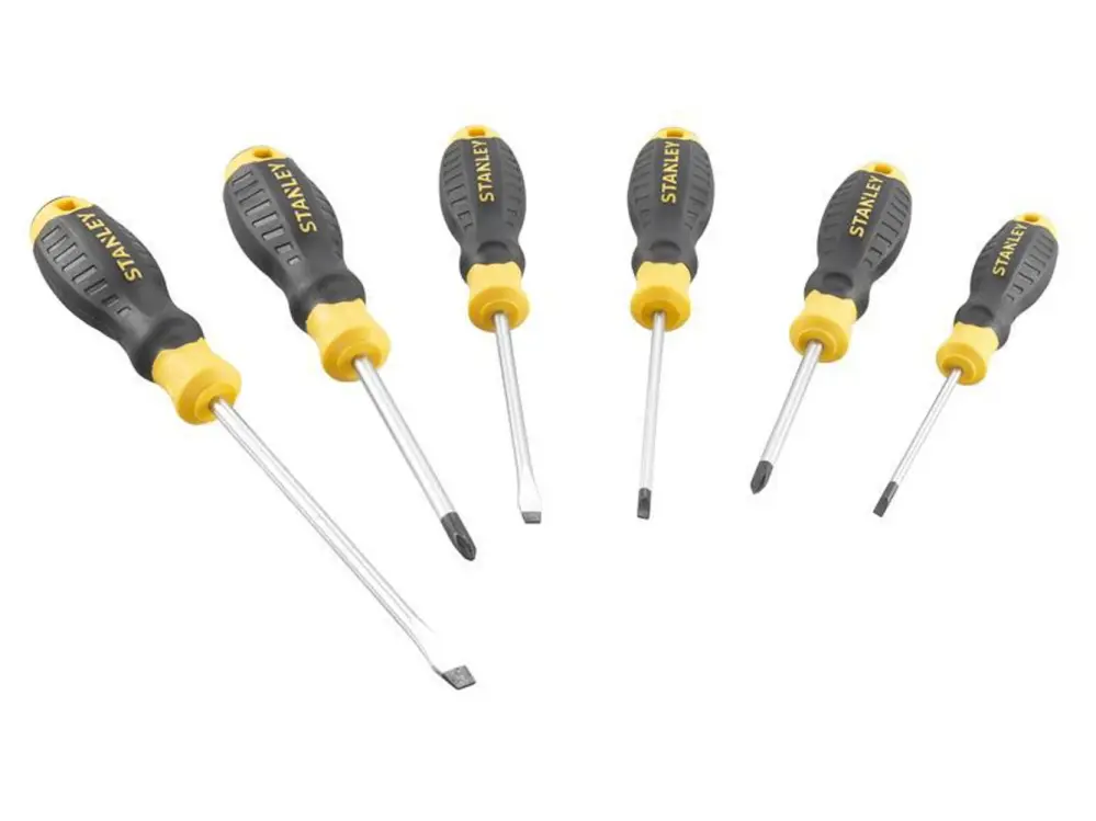 Stanley Hand Tools Cushion Grip Screwdriver Place, 6 Piece