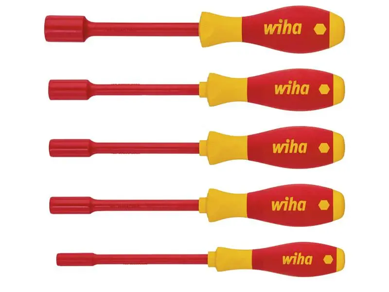 Wiha SoftFinish electric Hex Nut Driver Adjust, 6 Piece