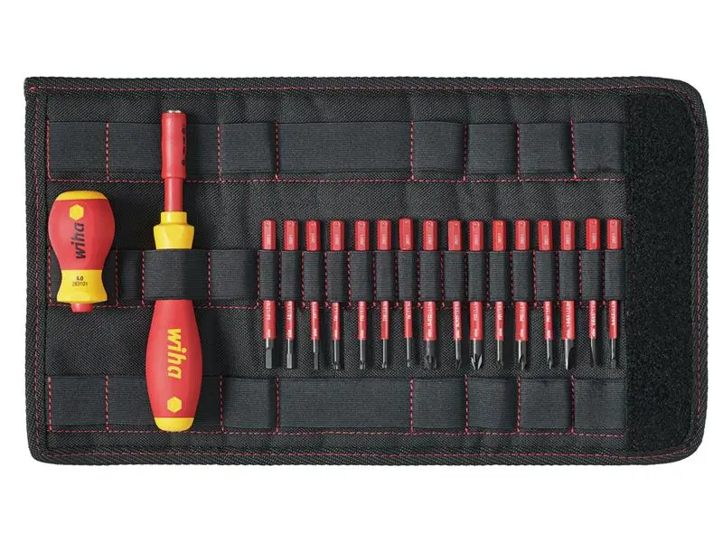 Wiha SoftFinish electric slimVario Screwdriver Adjust, 19 Piece