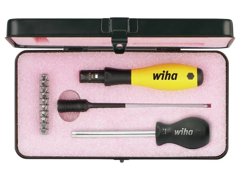 Wiha TorqueVario-S ESD Screwdriver Place, 14 Piece (inc. Case)