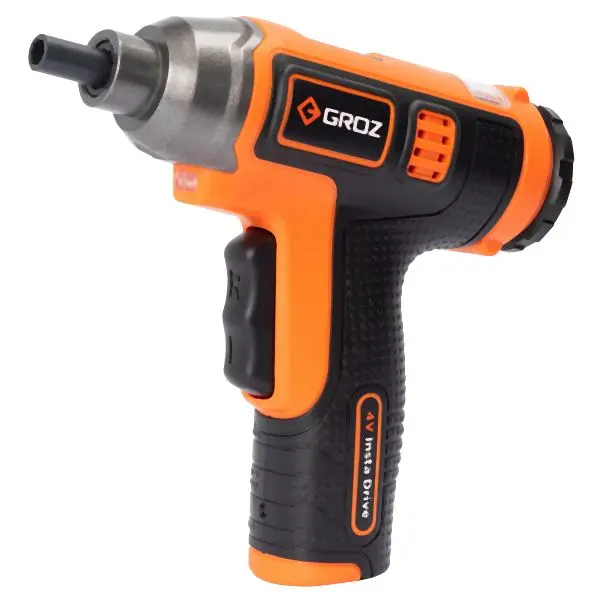 Groz Insta Drive - 8 1 Multi Bit Retracting Cartridge Cordless Thread-Forming Driver, 33781