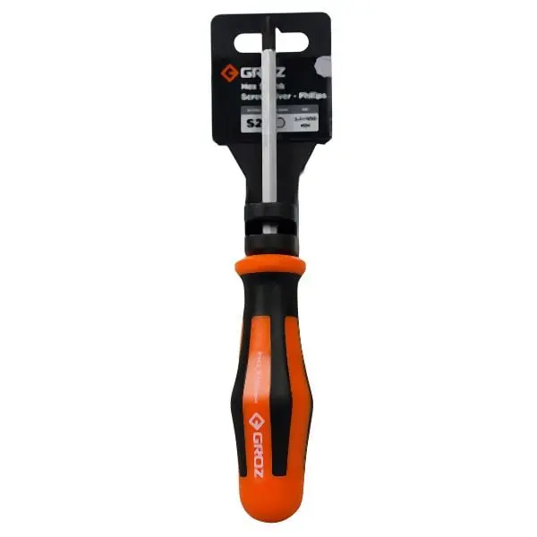 Groz Phillips screwdriver PH2x100mm x108mm Hex Shank, 33732