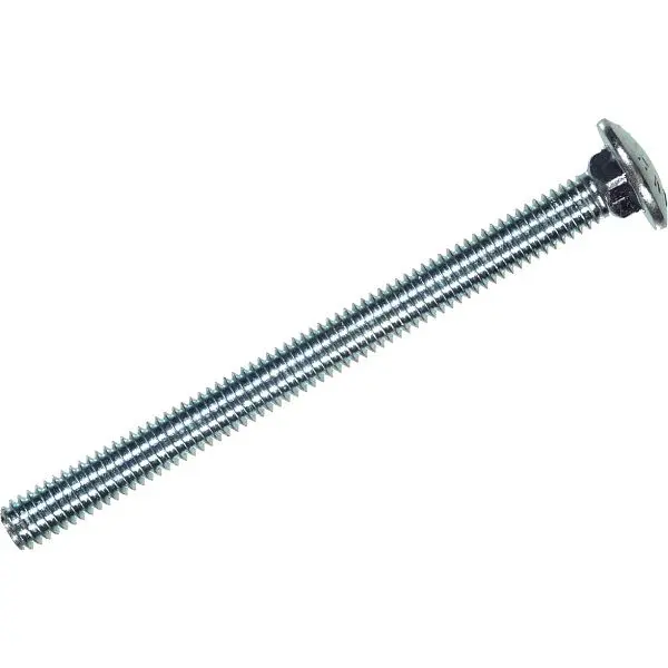 HILLMAN 5/16 Inch x 5 Inch Grade 2 Zinc Die-Cast Carriage Fastening Bolt, 50 pieces, 240120