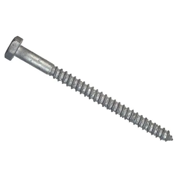 HILLMAN High-Visibility 1/4 Inch x 2-1/2 Inch Galvanized Hex Lag Screw, 100 pieces, 812012