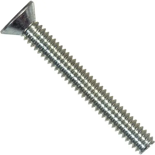 HILLMAN Improved 1/4 Inch 20 tpi 2 Inch Flat Head Machine Drywall Screw, 100 pieces, 101143