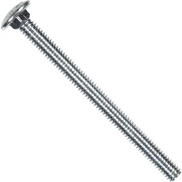HILLMAN 1/2 Inch x 1-1/2 Inch Grade 2 Zinc Carriage Elevator Bolt, 50 pieces, 240288