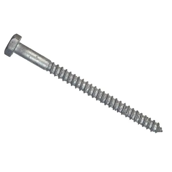 HILLMAN 1/2 Inch x 3-1/2 Inch Galvanized Hex Lag Self-Tapping Screw, 25 pieces, 812095