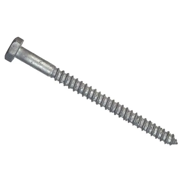 HILLMAN 1/4 Inch x 3-1/2 Inch HDG Hex Lag Set Screw, 100 pieces, 812018