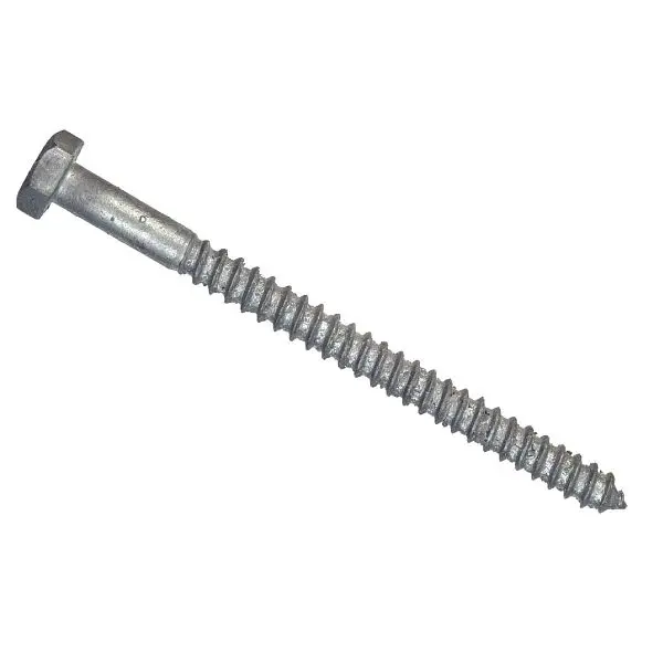 HILLMAN 1/2 Inch x 3 Inch Galvanized Hex Lag Screw, 50 pieces, 812092
