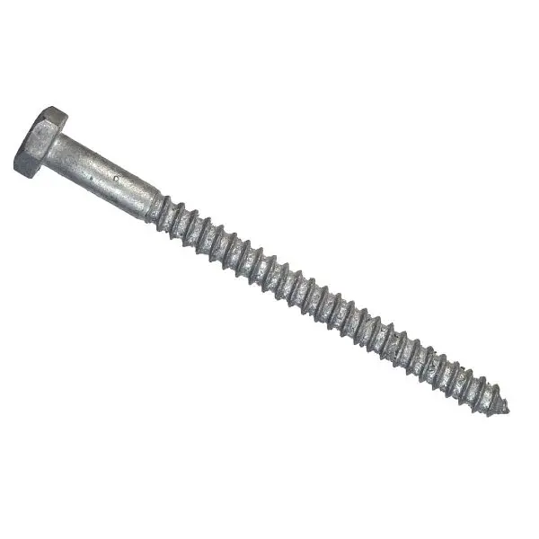 HILLMAN 1/2 Inch x 6 Inch Galvanized Hex Lag Screw, 25 pieces, 812104