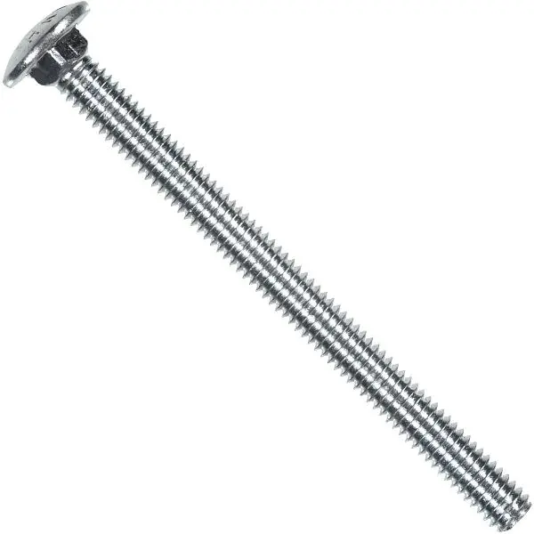 HILLMAN 1/2 Inch x 8 Inch Grade 2 Zinc Carriage Bolt, 25 pieces, 240342