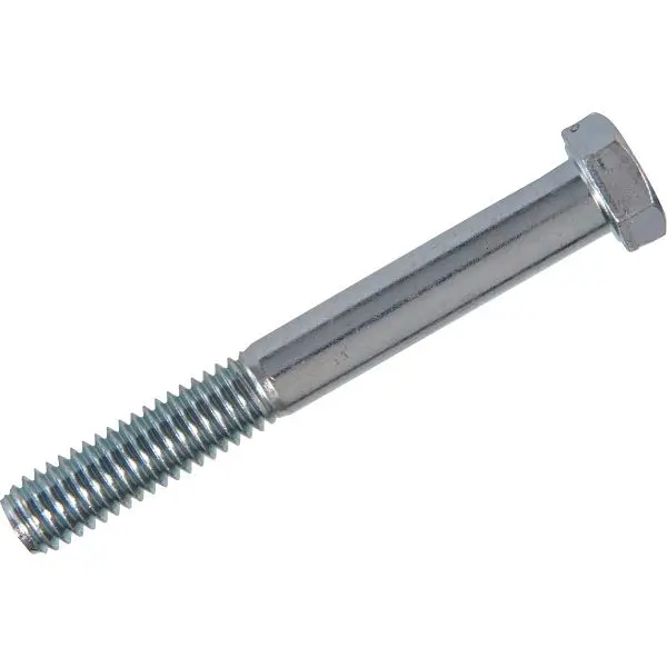 HILLMAN 3/8 Inch x 1 Inch Grade 2 Zinc Hex Plow Bolts, 100 pieces, 190165
