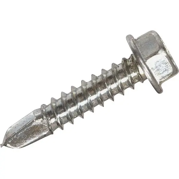 HILLMAN 1/4 Inch - #14 x 2 Inch Hex Washer Head Self-Drilling Sheet Metal Screw, 100 pieces, 560384