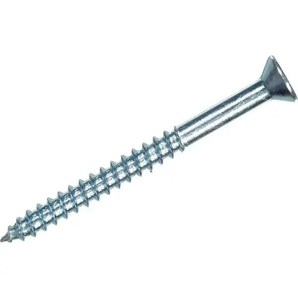 HILLMAN #8 x 2 Inch Phillips Flat Head Zinc Chromate Wood Drywall Screw, 8 pieces, 5796