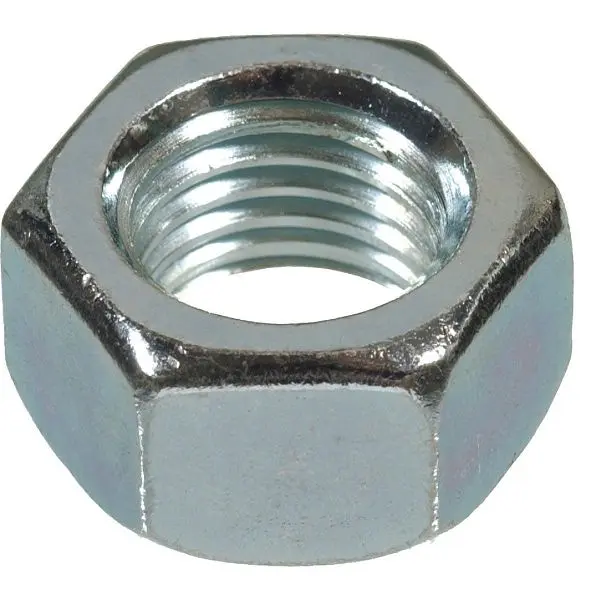 HILLMAN Maximum-Strength 1/4 Inch 20 tpi Grade 2 Zinc Hex Machine Machine Screw Nut, 12 pieces, 6212