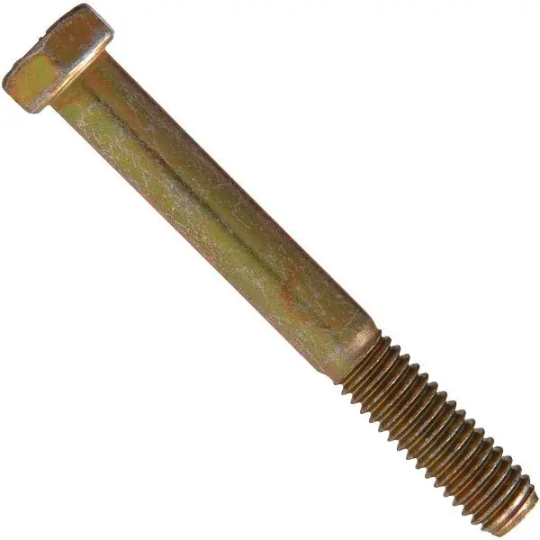 HILLMAN Mini 3/8 Inch x 1 Inch Grade 8 Yellow Dichromate Hex Head Cap Screw, 100 pieces, 220121