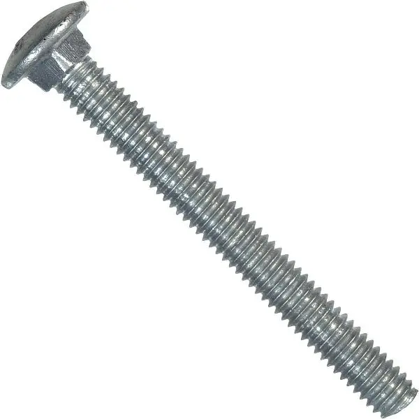 HILLMAN Simple 1/2 Inch x 7 Inch Grade 2 Galvanized Carriage U-Bolt, 25 pieces, 812627