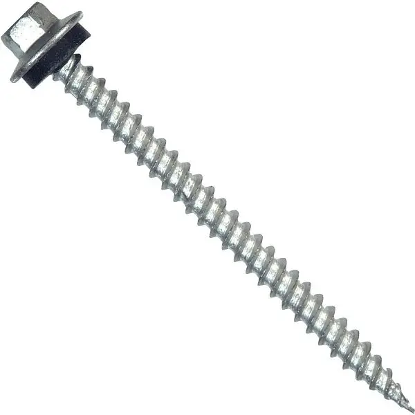 HILLMAN Tap-N-Seal #10 x 2 Inch Hex Spring Washer Head Screw, 75 pieces, 560909