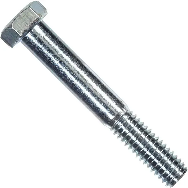 HILLMAN UL-Listed 1/4 Inch x 3 Inch Grade 2 Zinc Hex Plow Bolts, 100 pieces, 190039