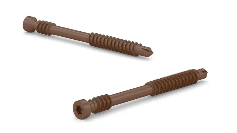 Dependable (100-Pack) #7 x 1 7/8-inch PVH Torx Star Drive Edge Deck Cap Screws, THTDRTBR7178MR Reliable