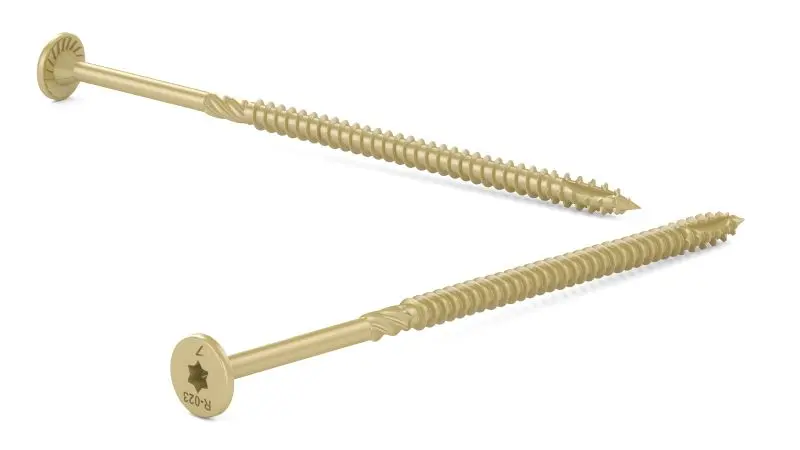 Dependable (50-Kit) 3/8-inch x 7-inch CST Torx Star Drive General Construction Deck Screw, FTC17GO387L Reliable