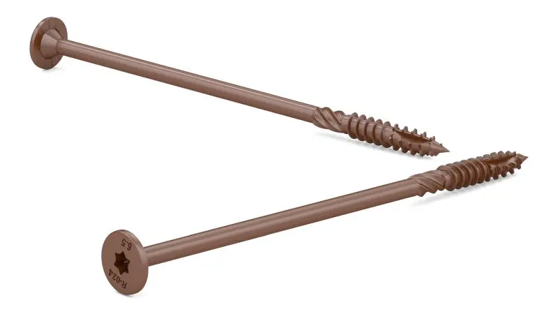 Dependable Medium (10-Pack) 3/8-inch x 6 1/2-inch STR Torx Star Drive Deck Framing Wood Screws, FTC17BR38612MR Reliable
