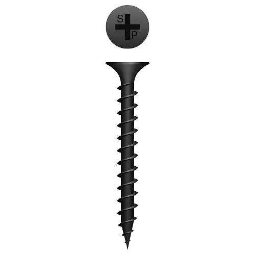 Strong-Point Cap Screws Phillips Bugle Head, Coarse Thread, Phosphate Coated, 7 x 2-1/2, Box 2,500, 722C