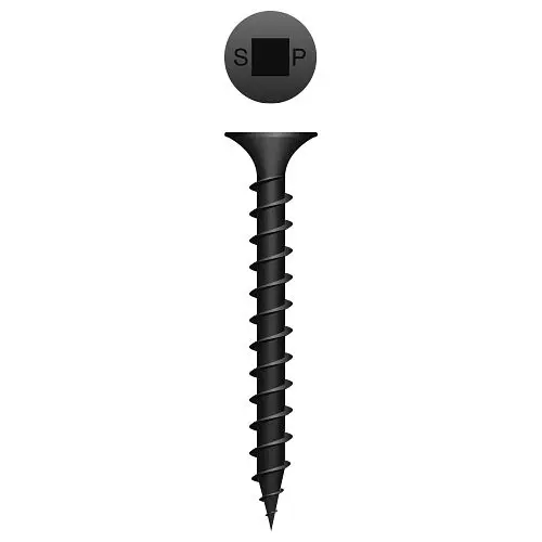 Strong-Point Deck Screws Square Bugle Head, Coarse Thread, Phosphate Coated Coated, 8 x 2-1/2, Box 2,500, 822QC