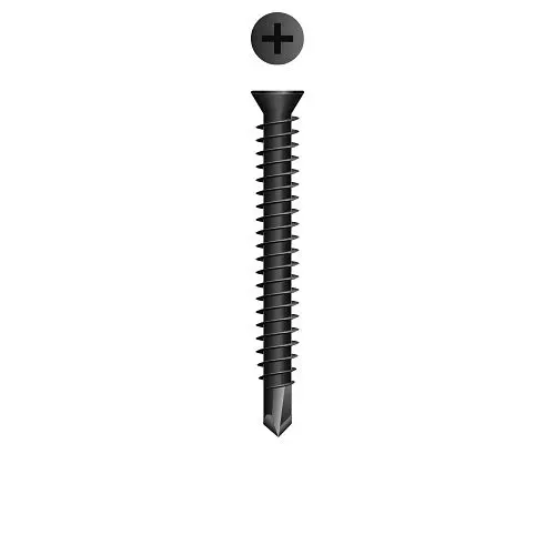Strong-Point Fade-Resistant Screws Phillips Trim Head, Phosphate Coated, 6-20 x 2-1/4, #2 Point, Box 3,000, T2P