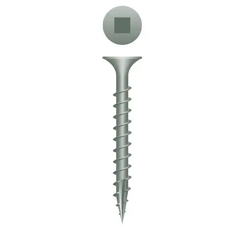 Strong-Point Fasteners Square Drive Bugle Head, Coarse Fine Thread, Type '17', WAR Coated, 8 x 2-1/2, Box 2,500,...