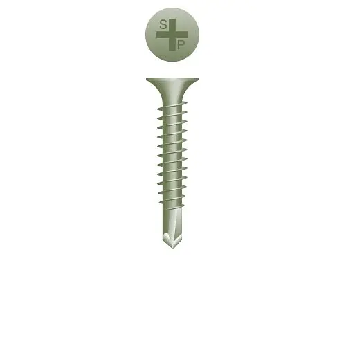 Strong-Point Micro Cap Screws Phillips Bugle Head, Ruspert Coated, 6-20 x 1-5/8, #2 Point, Box 5,000, D615R