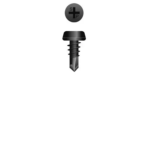 Strong-Point Phillips Pan Head Framing Set Screws, Phosphate Coated, 7-20 x 7/16, #2 Point, Box 10,000, F7