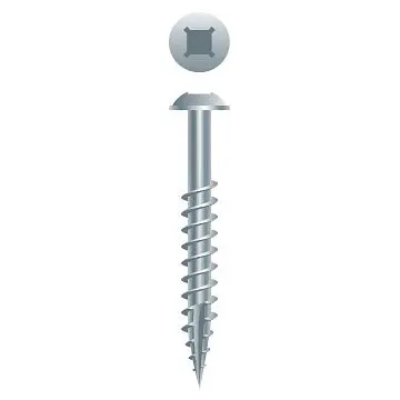 Strong-Point Phillips/Square Drive Round Washer Head Particle Board Screw, Type ‘17’, Zinc, 8 x 3, Box 1,500, X848RWZ