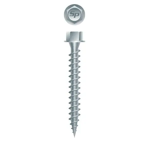 Strong-Point Quick-Release Screws Unslotted Indented Hi-Hex Washer Head Shoulder, Type S, Strong Shield Coated, 9-15 x 2-1...
