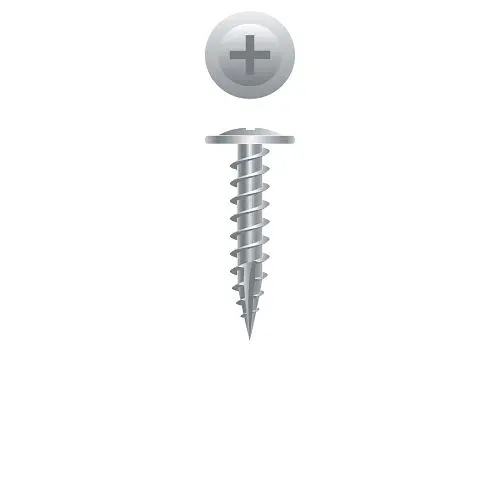 Strong-Point Screws 305 Stainless Steel Phillips Modified Truss (R/W) Head, Passivated & Waxed, Type '17', 8...