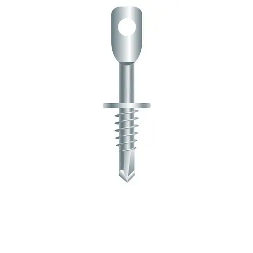 Strong-Point Screws Accoustical Eye Lag, Self-Cordless Drilling, Zinc Plated, 1/4 x 3-1/4, Box 1,000, EA6